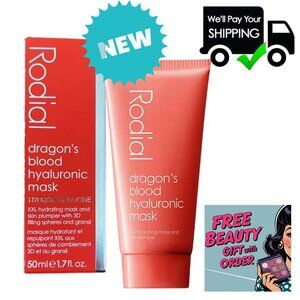 RODIAL Premium Skincare Dragon’s Blood Hyaluronic Acid Wrinkle Mask NEW IN BOX